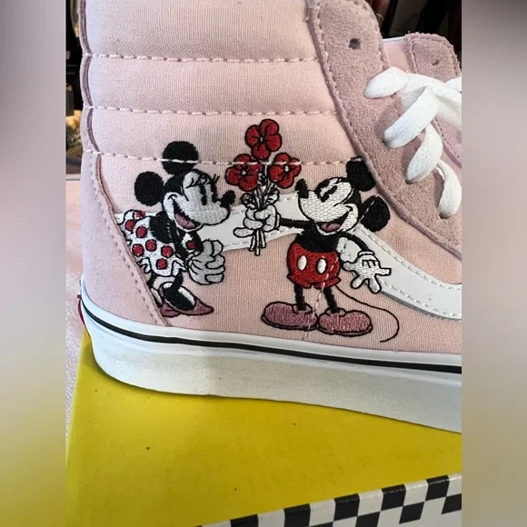 VANS x Disney Pink High Top Size 8